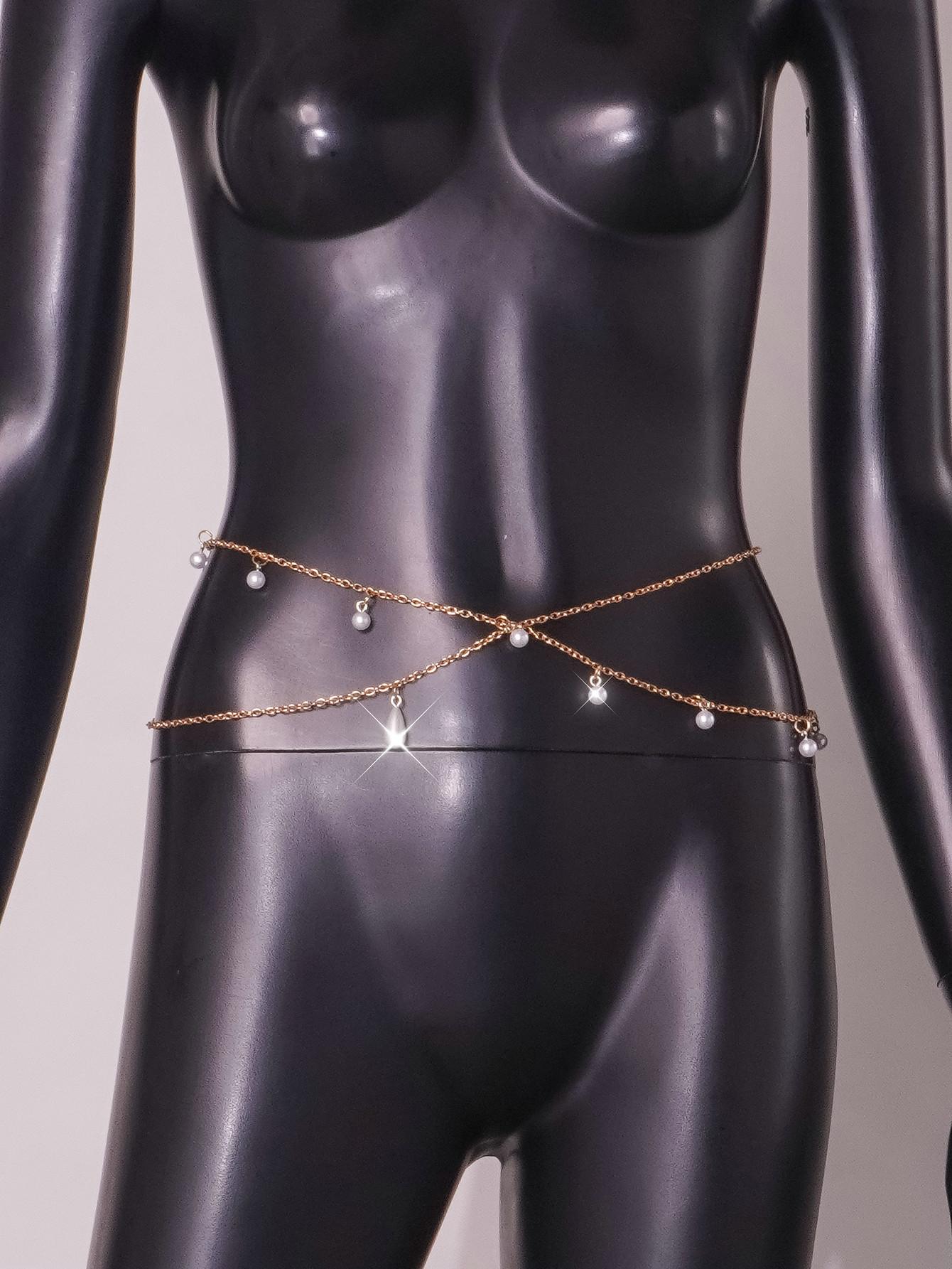 

Новые сексуальные красотки летние пляжные украшения для пупка цепочка на талию металлическая цепочка для тела One Size