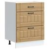 VidaXL Armoire de cuisine Lucca chêne artisanal bois ingénierie, meuble d'évier, meuble de cuisine avec tiroir, meuble de 854278