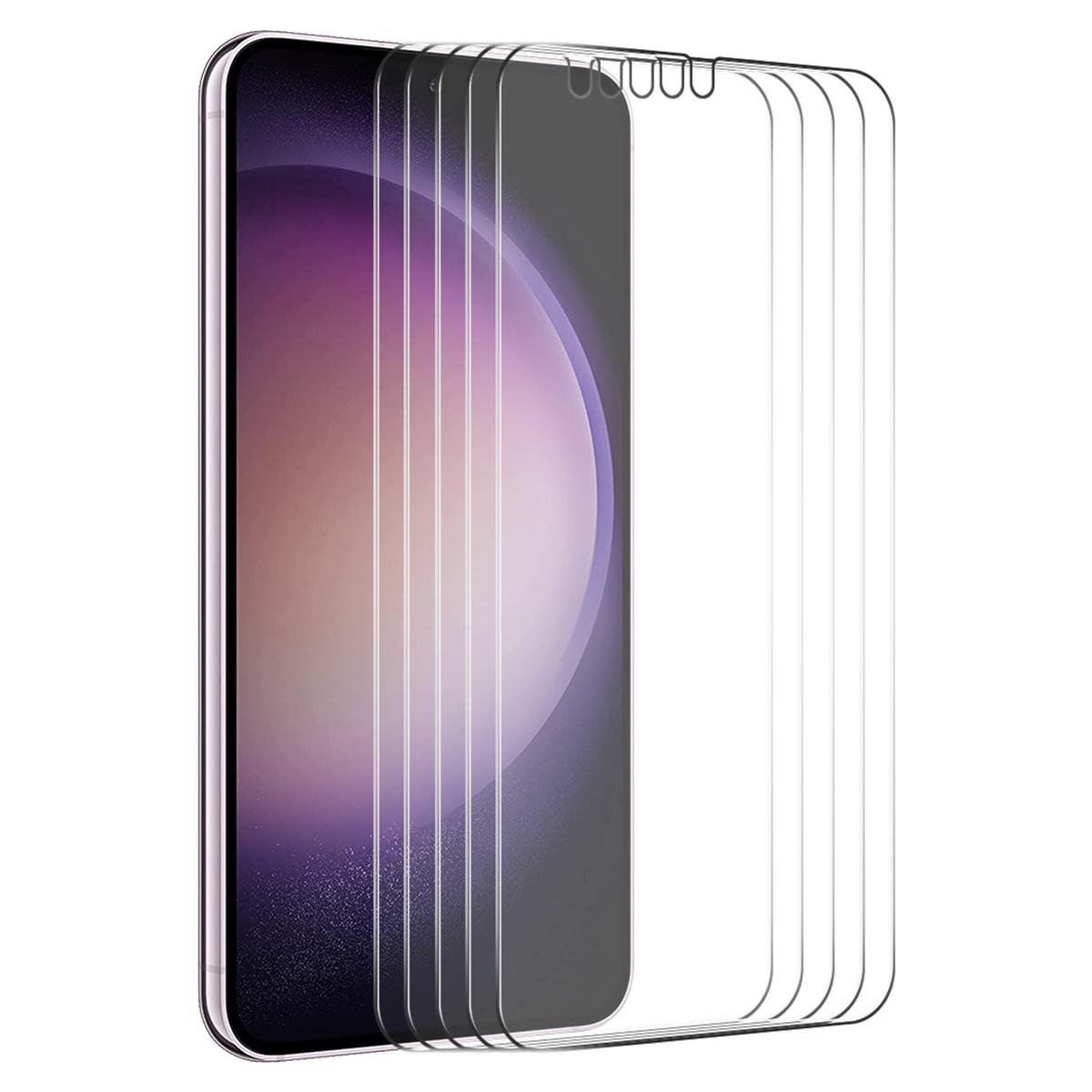 

ENKAY HAT PRINCE 5Pcs for Samsung Galaxy S25/S24 Screen Protector High-Aluminum-Silicon Glass (Fingerprint Unlock) Type A