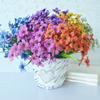 5Pcs Faux Violet Bundles UV Resistant Artificial Flowers Realistic Fake Violets