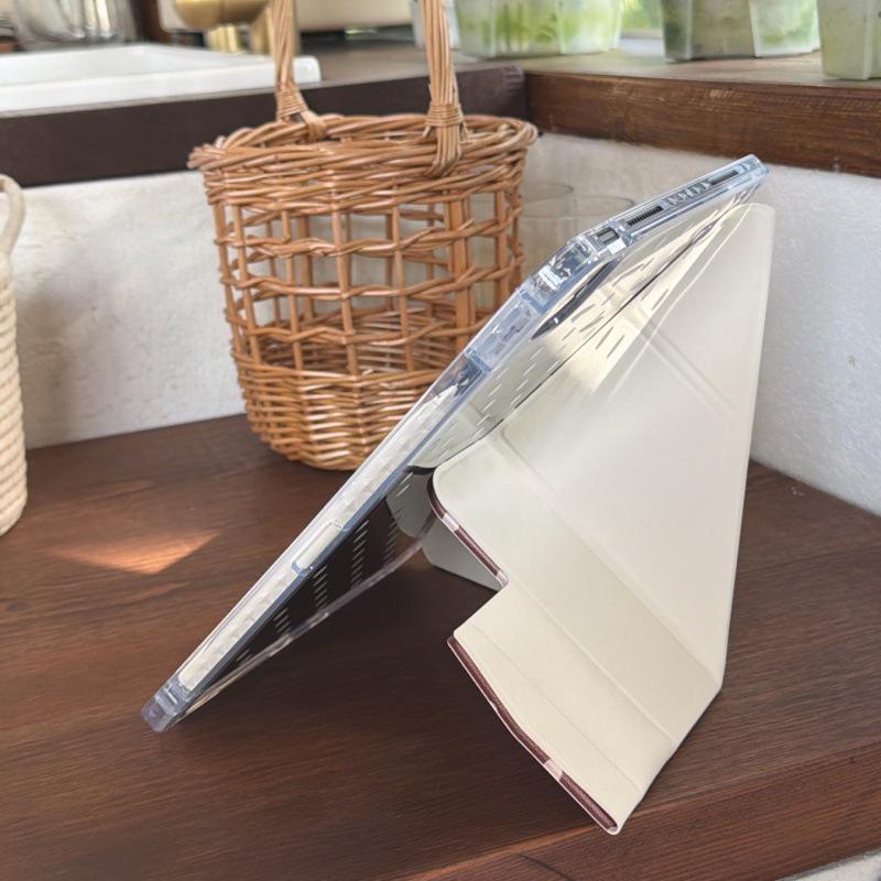 Custodia Buckle per iPad Pro 2021 - Pois a sei colori con design a cuoricini femminili