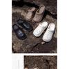 Sandalen - Leichte Sommer-Strand-Slipper mit dicker, gepolsterter Sohle, weicher runder Zehenpartie und minimalistischem Design für den Innen-/Außenbereich