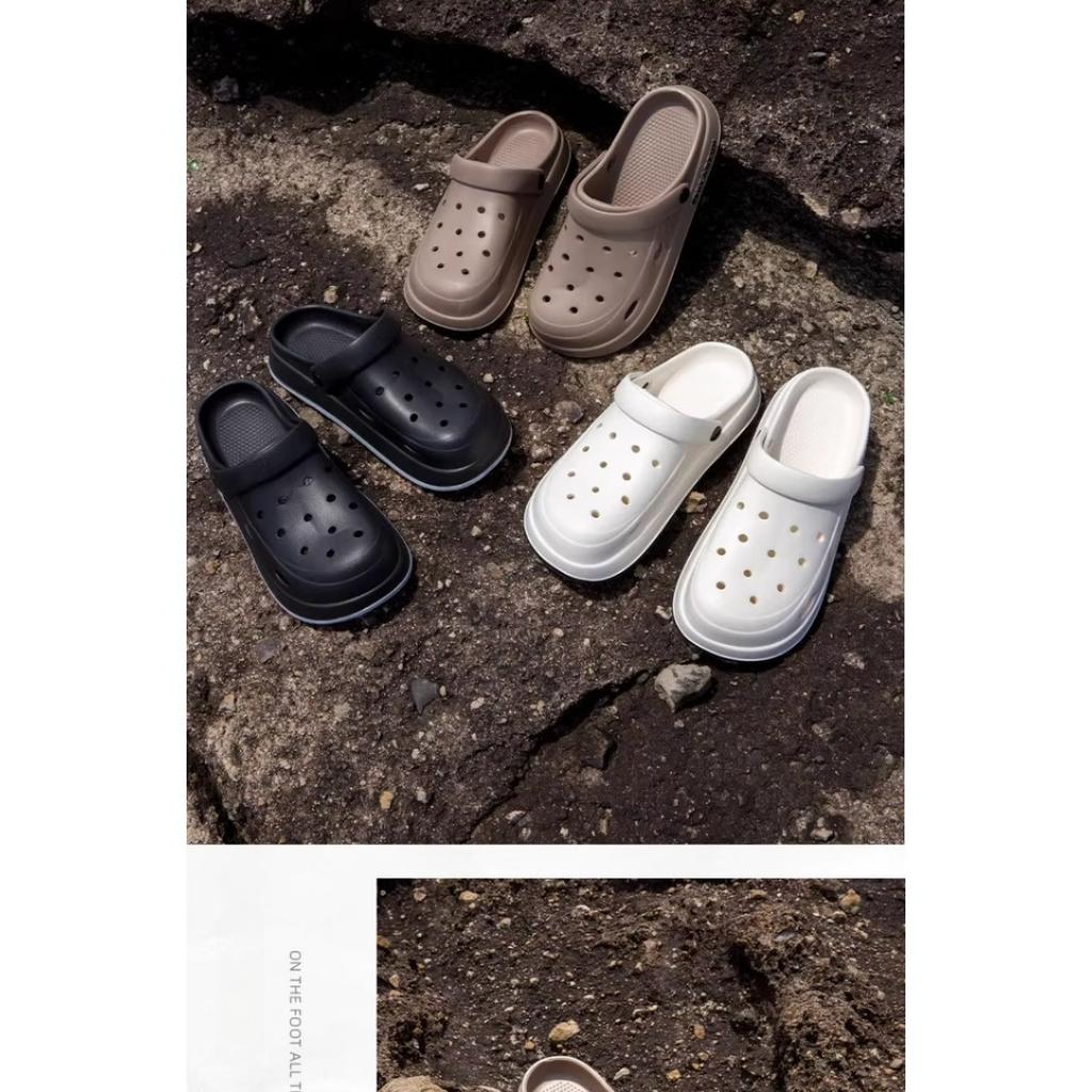 Sandalen - Leichte Sommer-Strand-Slipper mit dicker, gepolsterter Sohle, weicher runder Zehenpartie und minimalistischem Design für den Innen-/Außenbereich
