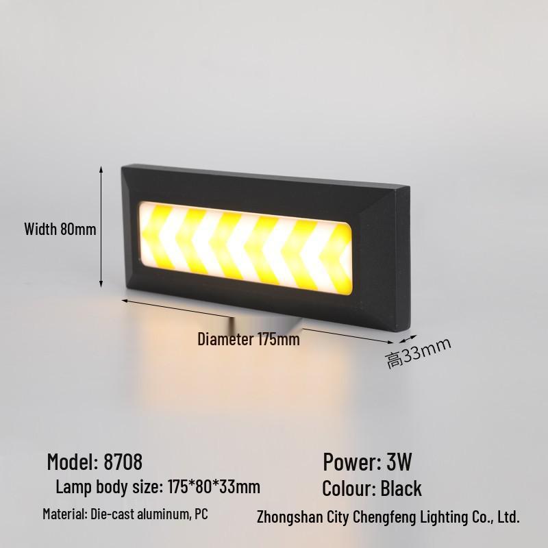 Waterproof LED Step Light for Outdoor Ramps & Corners, Die-Cast Aluminum Plinth Light