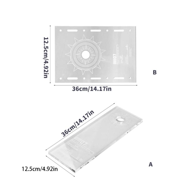 Multifunktionale Campingtisch-Einheit Platine Tragbar Acryl Klar Tischplatte Tischzubehör für Camping Licht