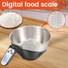 Kitchen Electron Scale Stainless Steel Food Scale Digital Kitchen Scale with Large Bowl High Precision Measure for Cooking Weigh