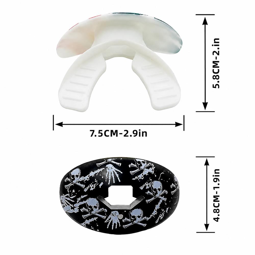 Adult Mouthguard with Retainer Strap Anti-Collision Rugby Premium Sports Protector Slip-Resistant Oral Lip Teeth Guard Shield 3