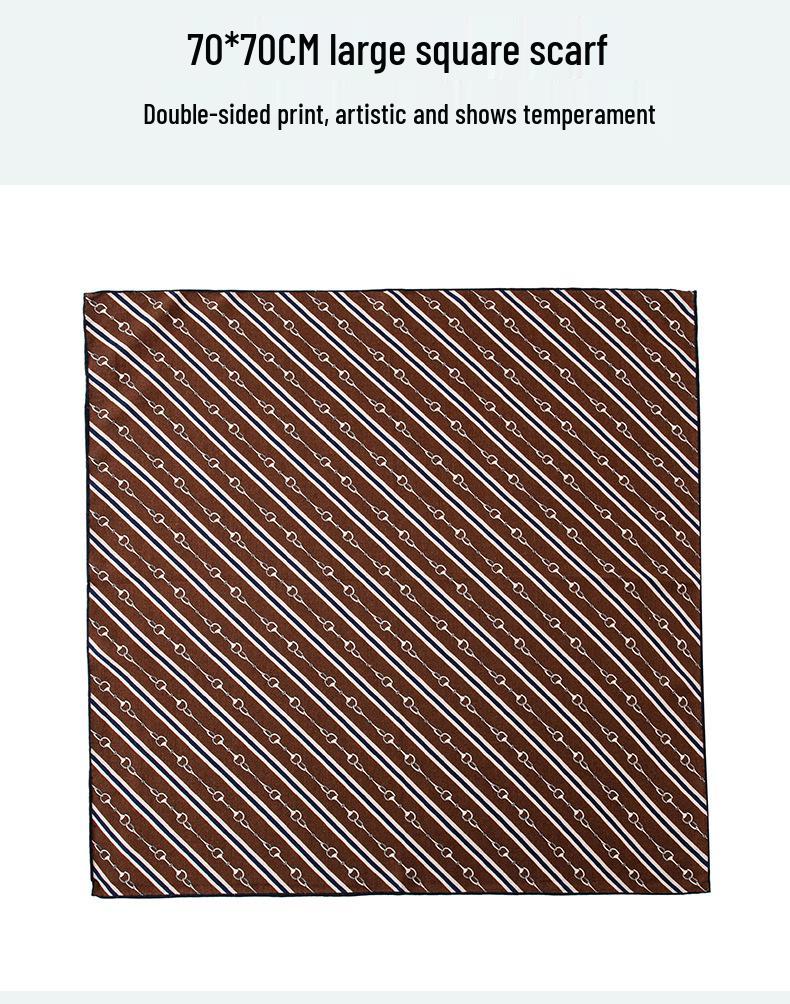 Luxury Wool Silk Jungle Animal Two-Color Scarf for Women - Retro Design Shawl