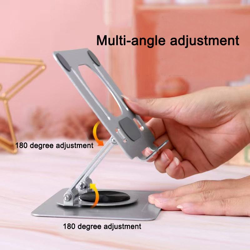 Foldable Rotatable Aluminum Tablet Stand with Heat Dissipation