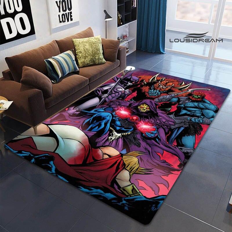 Alfombra estampada de Anime Universe Master HE-MAN, alfombra de juego para niños, sala de estar, dormitorio, hermosa alfombra, accesorios de fotografía