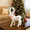 With Scarf Christmas Reindeer Ornaments Glittering Elk Cloth Decor New Year