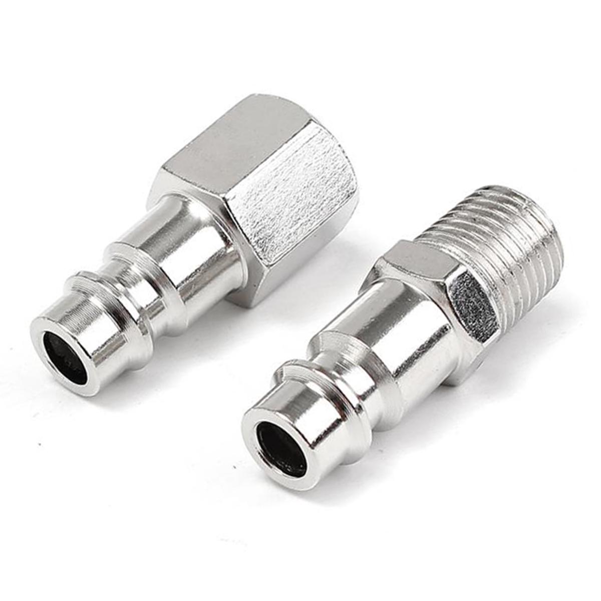 Front Line Combo Connettore Rapido Per Tubi Aria Compressa - Maschio/femmina, Formati 1/4, 3/8, 1/2 Pollice PSC Attacco Rapido Aria 1/4 Pollici