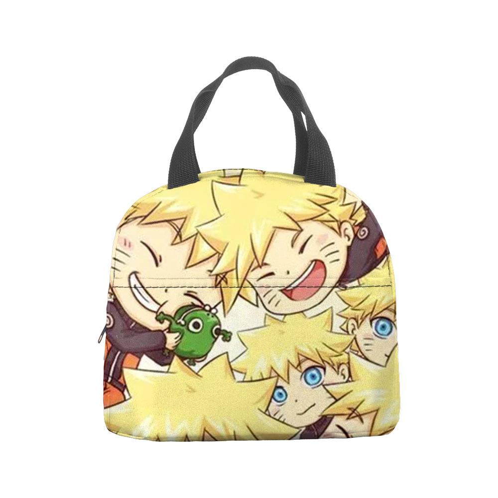 Naruto Lunch Bag, Student With Rice Insulation Bag, Large Capacity Portable Lunch Insulation Bag, Bento Bag, Outdoor Bag.