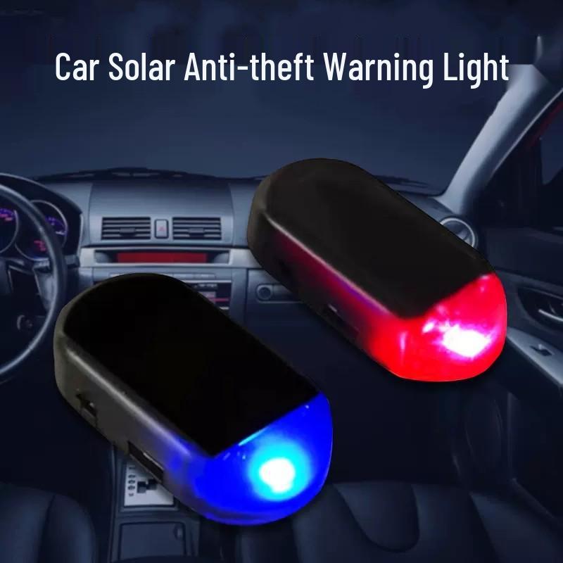 Car Solar LED Anti-Theft Simulation Light & Alarm Device