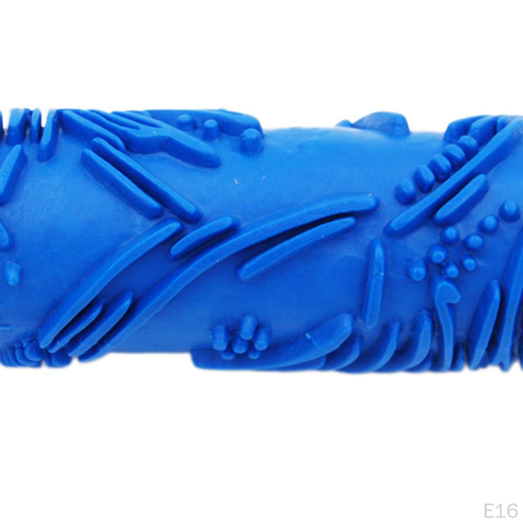 15cm DIY Embossed Flower Pattern Paint Roller For Wall Art Decoration Brush Tool