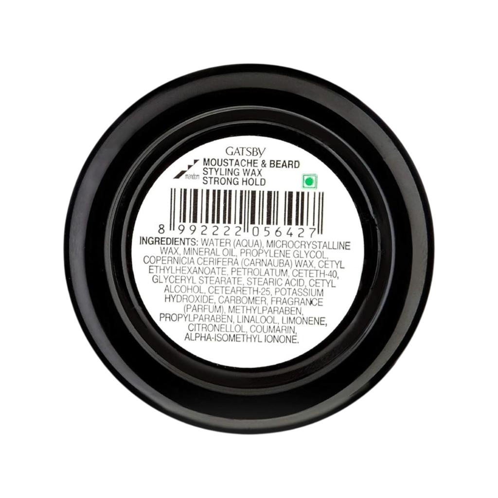 Gatsby Beard And Moustache Styling Wax Strong Hold 25g X 2 | Long-Lasting Hold Non-Sticky Easy Wash | Carnauba Wax For All Beard Types