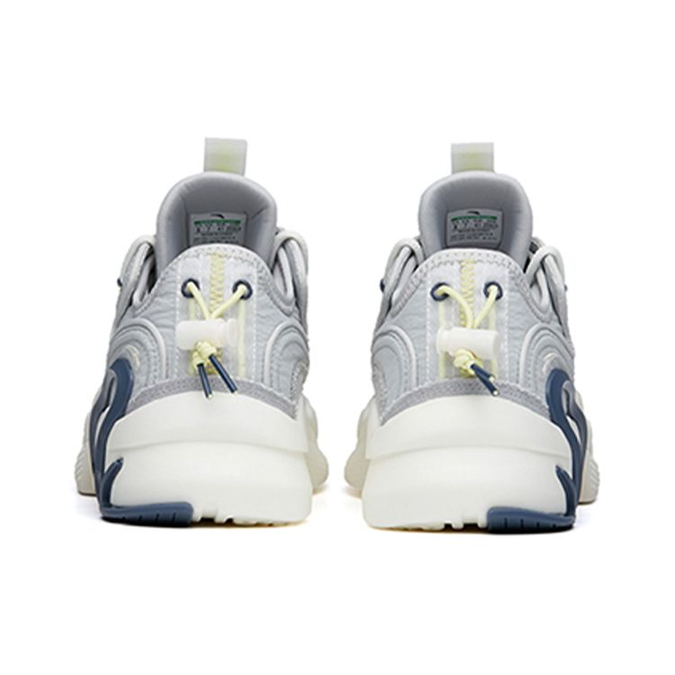 Anta AT91 Uomo Retro Trendy Casual Scarpe da Papà Grigio Chiaro Bianco Sporco Blu 112218072-6