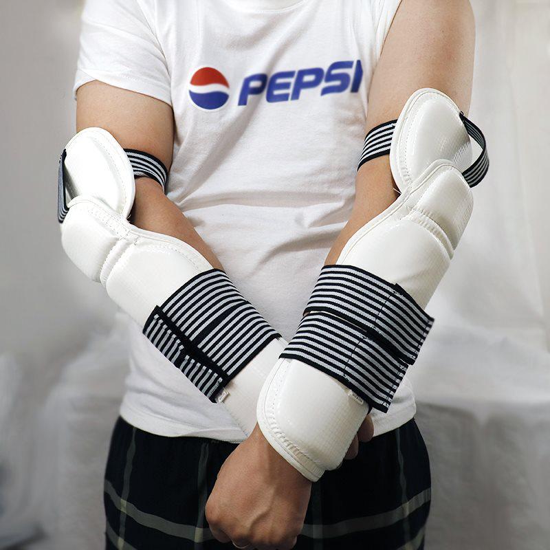 Защита рук и ног для тхэквондо с налокотниками для детей и взрослых - Профессиональная экипировка для тренировок и спаррингов по боевым искусствам Height: 110-135CM