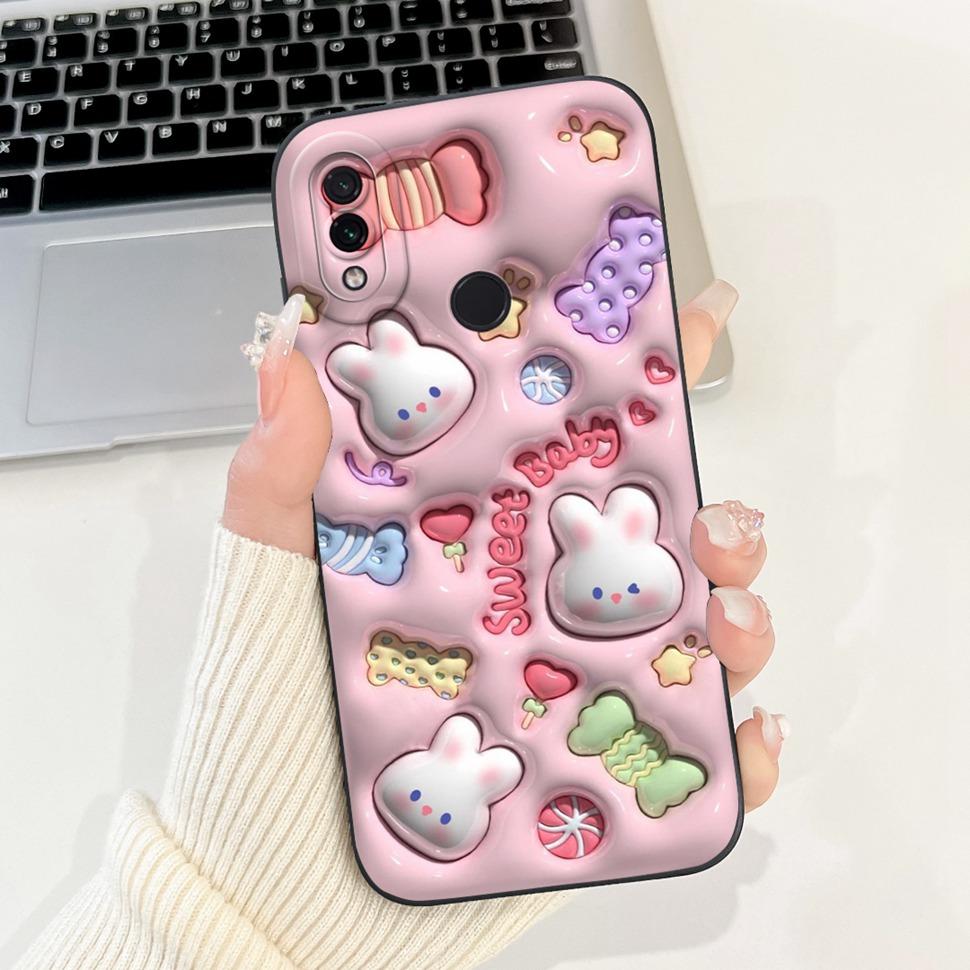 For Xiaomi Redmi Note 7 Case 2019 Lovely Cartoon Painting Back Cover Soft Slim Phone Case For Redmi Note 7 Note7 Bumper 6.3"