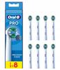 Precision Clean Replacement Toothbrush Heads 8 Pcs White