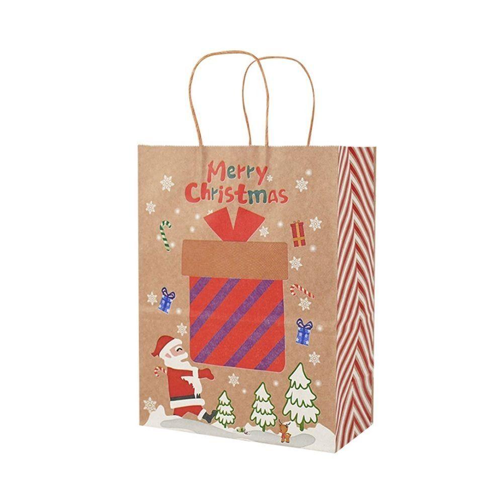 

Packaging Cookies Snack Packaging Bag Gift Bags Handle Bag Christmas Decorations Christmas Ornament 21x15x8cm-C
