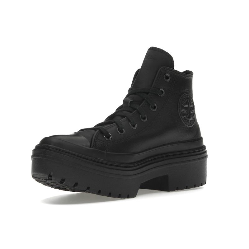 Converse Chuck Taylor All Star кроссовки на платформе с выступами, черные женские A10369C