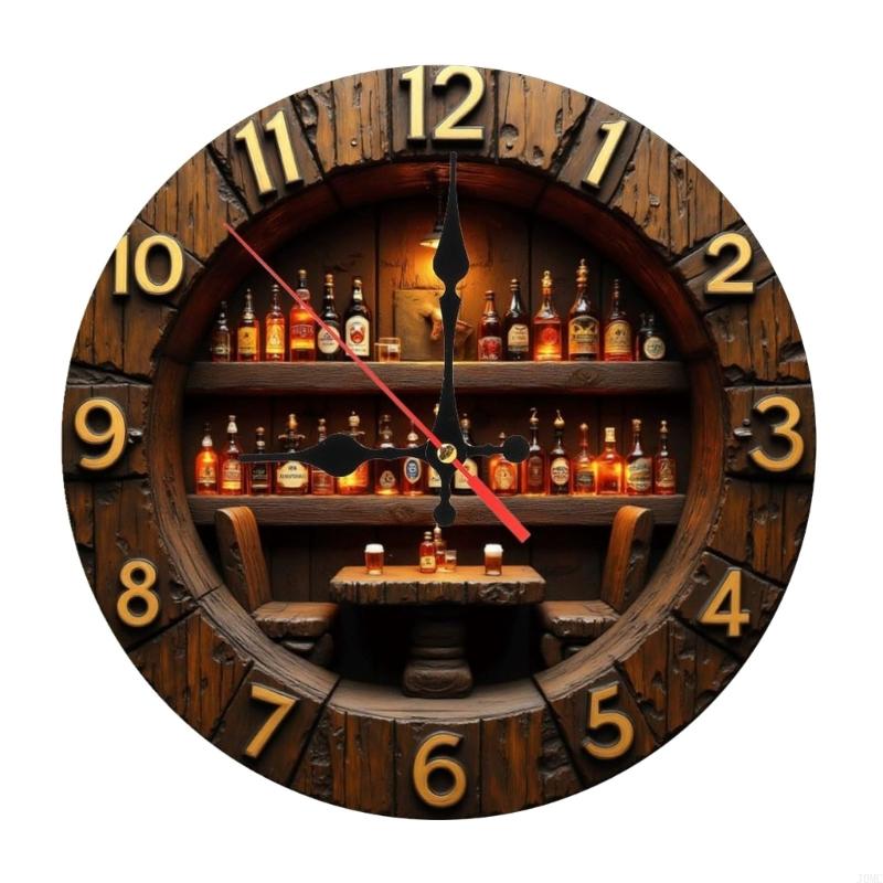 Unique Acrylic Wall Clock Quiet Operations Contemporary Art Decors For Home Enhancement J0MC
