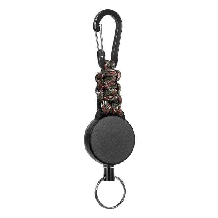 Выдвижная веревка-карабин для ключей, брелок-паракорд, зажим для брелока