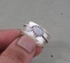 Rainbow Moonstone Spinner Rings, 925 Sterling Solid Silver Spinner Rings, Handmade Spinner Ring, Blue Fire Gemstone Spinner Ring