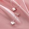 Elegant Heart-Shaped Long Drop Earrings For Women Minimalist Sweet Cute Dangle Earrings Fashion Jewelry Gift