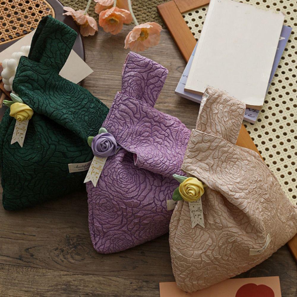 Fashion Chinese Style Candy Gift Bag Handheld Cloth Gift Storage Bag Flower Candy Storage Pouches Jewelry Organizer