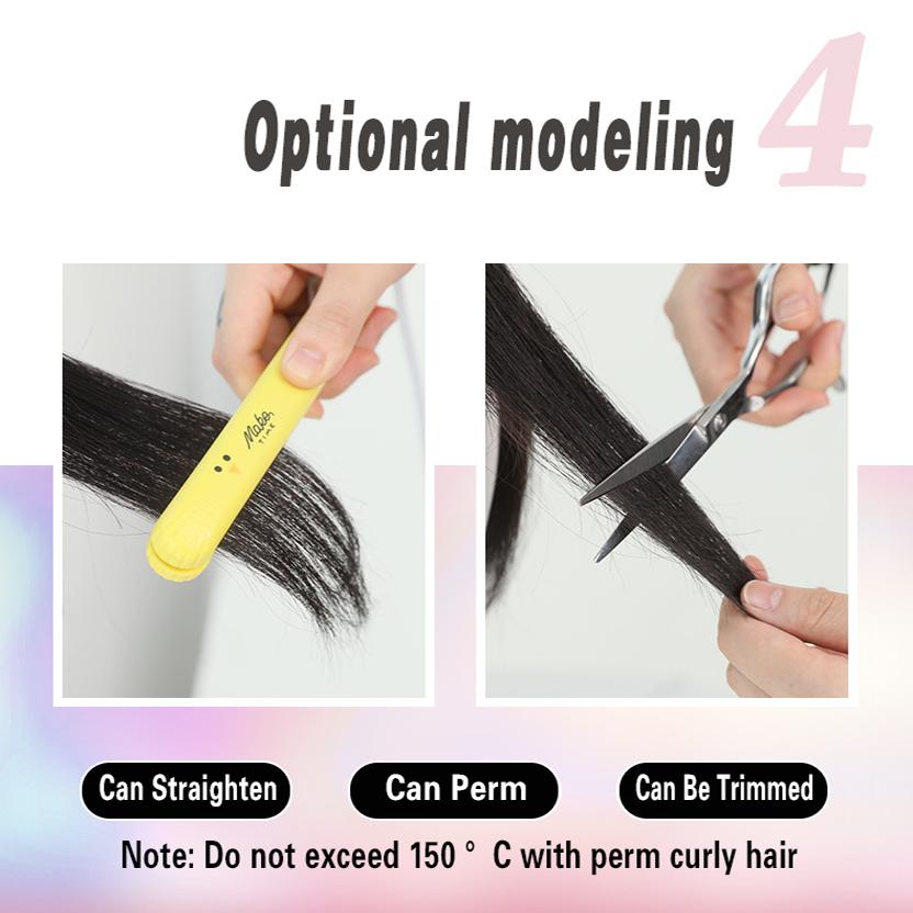 Women's Simulation Wig 36cm Hair Short Straight Wig Full Headgear Rose Hair Net Headdress Beauty Decoration Wig