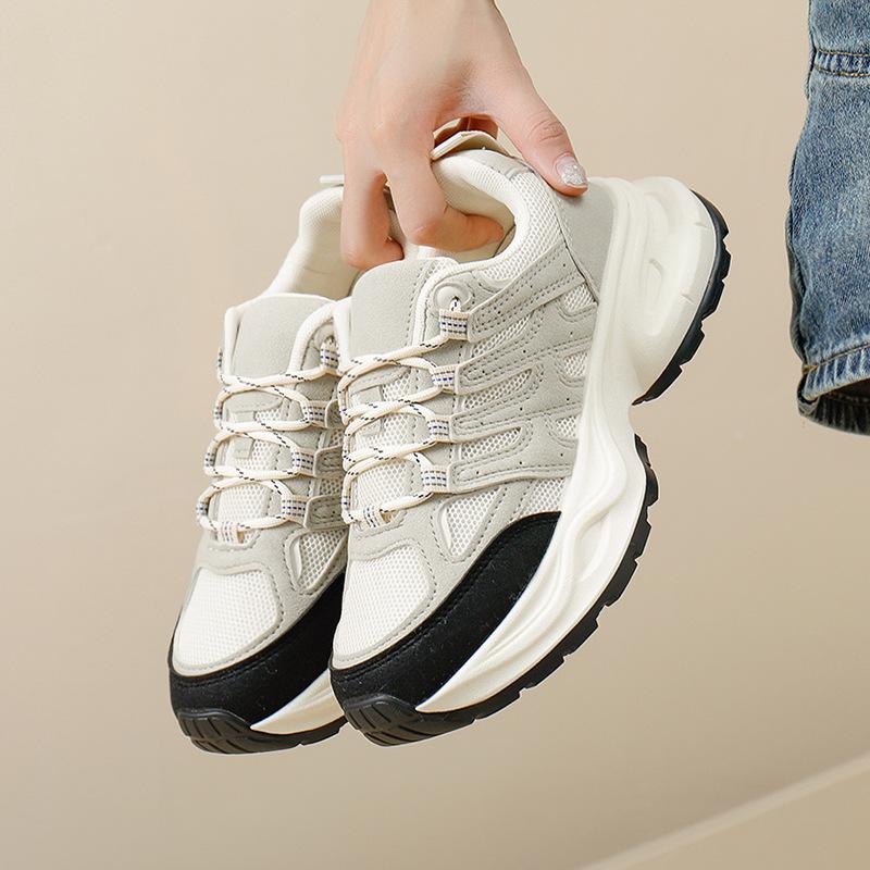 Dad shoes women's summer and autumn new thick-soled muffin shoes mesh breathable versatile sports and leisure shoes