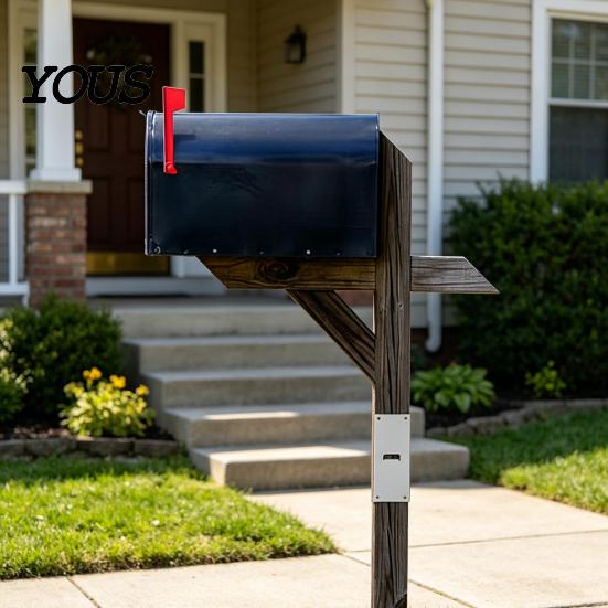 Rust Resistant Post Bracket Mailbox Extender Brackets, Fence Extension Heavy Duty Stainless Steel Mender Tools for 4x4 Wooden Posts