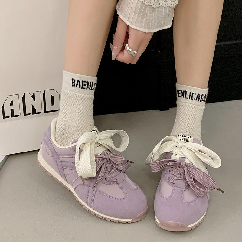 Flat-bottomed Dexun shoes women's 2025 new summer purple soft-soled Forrest Gump shoes super popular casual shoes