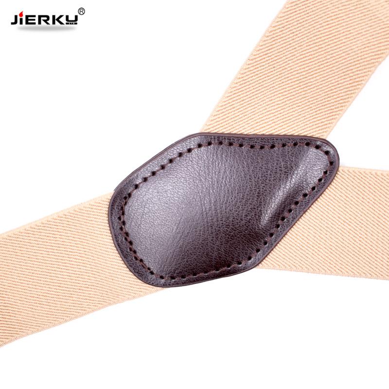 Wysokiej Jakości Elastyczne Szelki Męskie Codzienne na 6 Klipsów i Guziki