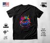 Sports Car Neon Graphic T-Shirt Black Unisex S-2XL