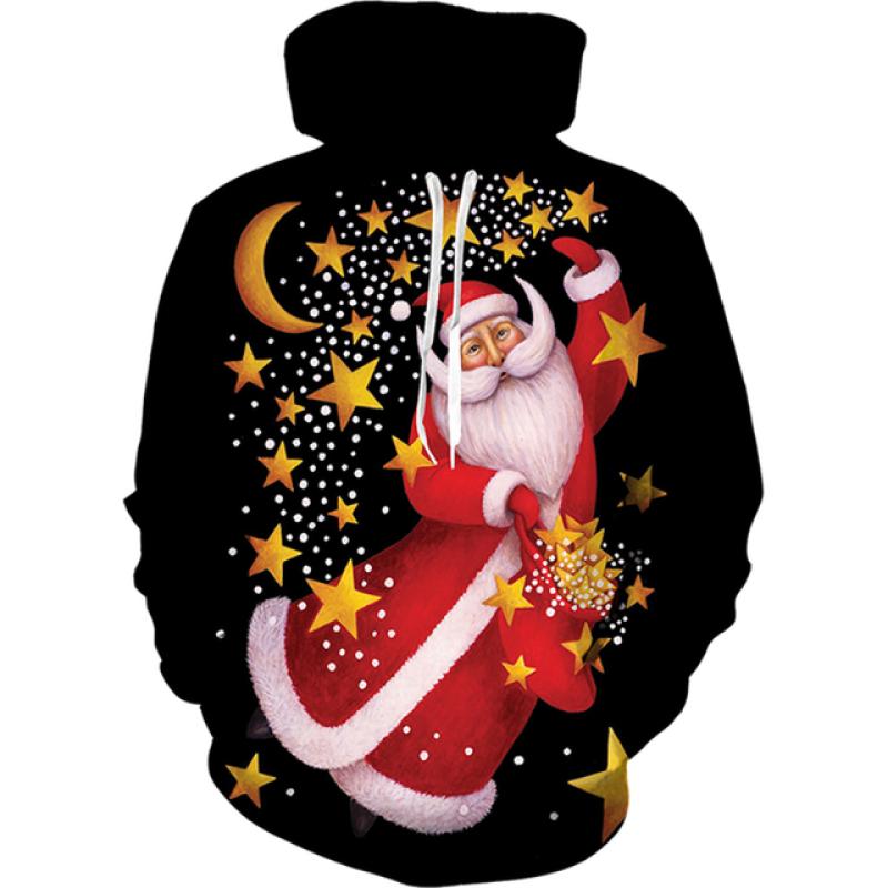 

Весна-осінь, Різдво, 3D-принт, сніговик, чоловіча толстовка з капюшоном, хіп-хоп, вуличний топ з довгим рукавом, повсякденний спортивний одяг великого розміру 5XL