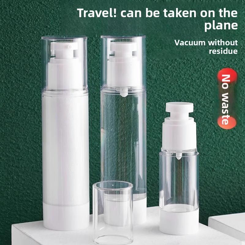 Confezionamento sottovuoto per viaggi Flacone con erogatore a pressione per essenza cosmetica Flacone spray portatile per lozione acquosa per la cura della pelle