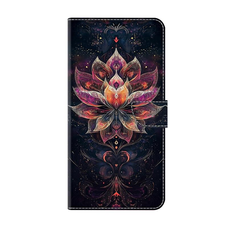 Custodia per Samsung S24 Ultra / S23 Ultra Portafoglio Flip Cover Dipinta per Samsung Galaxy S24 FE S23 FE S24+ Plus Copertura Protettiva Etui