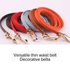 1Pc Solid Color Ladies Skirt Skinny Leather Thin Women Fashion Dress Waist Belt