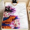 Son Goku Printed Flannel Blanket, Ideal for Bed Sofa Chair, Picnic Travel Use, Warm Home Bedroom Decor -HE18