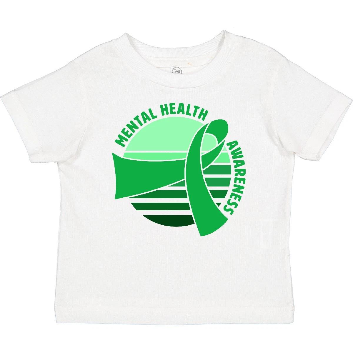 Inktastic tal Health Awareness Retro Sunset Green Ribbon Baby T-Shirt Month 100
