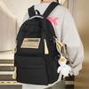Schoolbag Multi-layer spine protection schoolbag Large capacity retro backpack 1011 New junior high school student high school student going out 