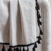 Small Daisy Curtain Cotton Linen Tassel Blackout Bay Flat Window Cover American Small Window Kitchen Curtain Semi-shading Hooks