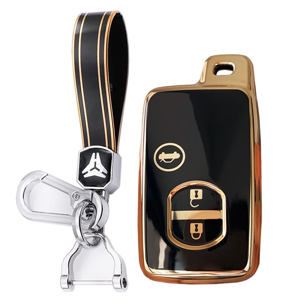 [KUNIO] Toyota exclusive key case key chain luxury gift suitable чёрный