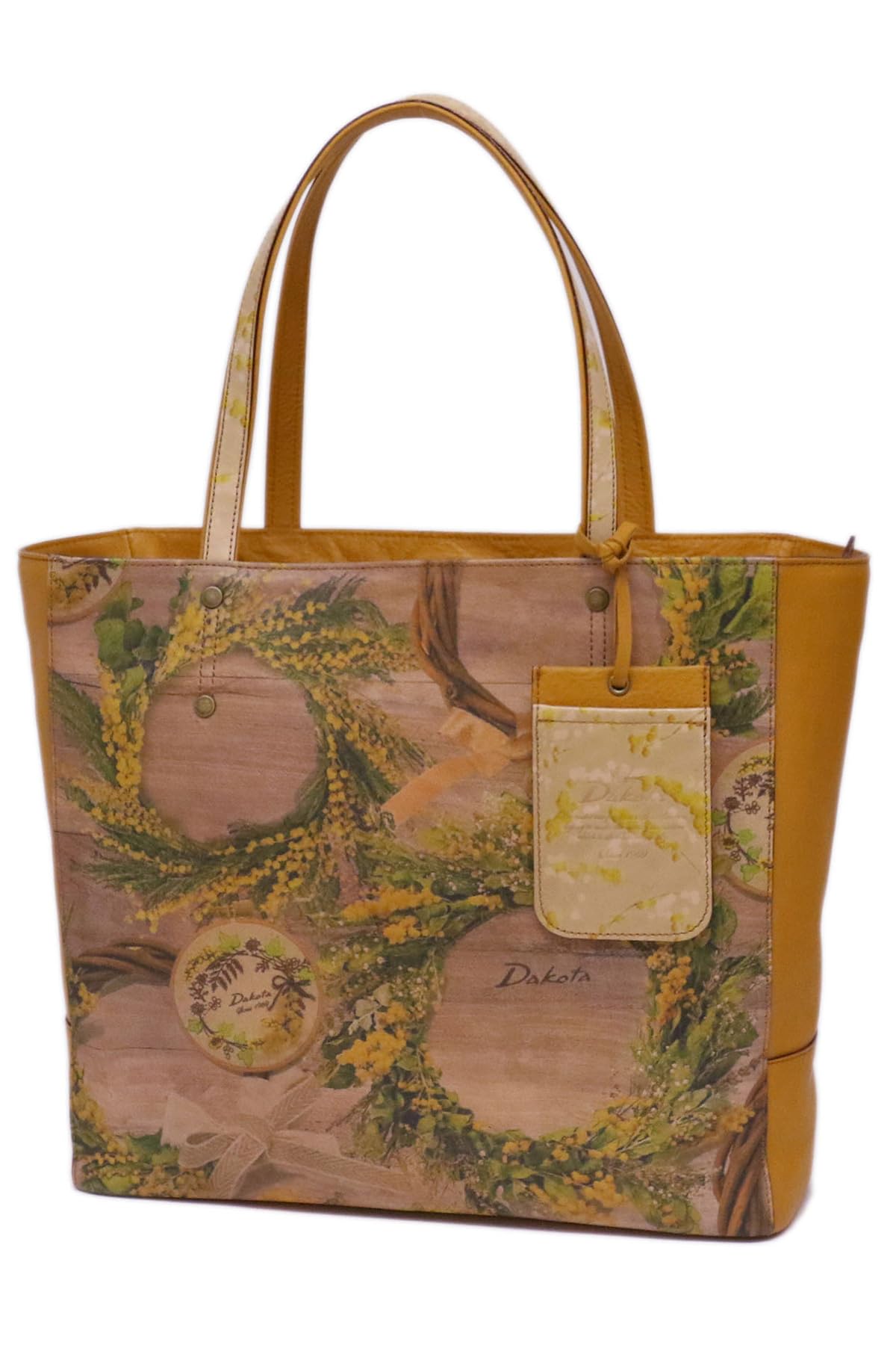 

Tote Bag Genuine Leather Large Mimosa Pattern [Dakota] Women s DA-1034090-53