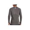 Under Armour Solid Color Crew Neck Pullover Long Sleeve T-Shirt Men Tops Charcoal 1366068-021