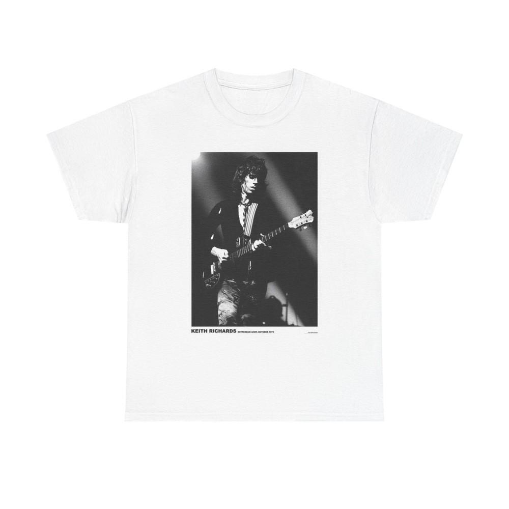 Графическая футболка Keith Richards Винтажная Унисекс Тяжелый Хлопок Унисекс Футболка XXXXL
