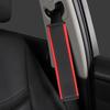 Embossed Fiber Leather Car Seat Belt Shoulder Strap Cover 1Pc Decompression Comfort Easy To Clean for Daily Use 1PCS